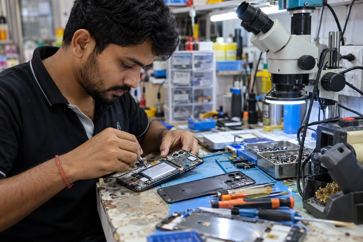 Device repair work from Nona Chandanpukur & Anandapuri